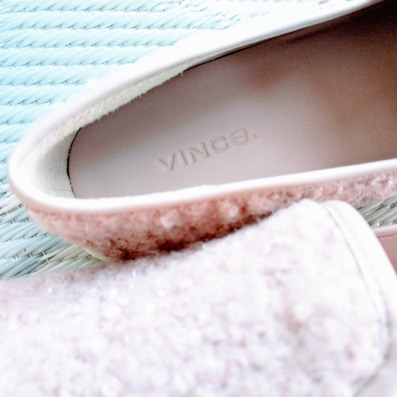 🍒NEW🍒 VINCE SHEARLING LEATHER SNEAKERS - Picture 8 of 10